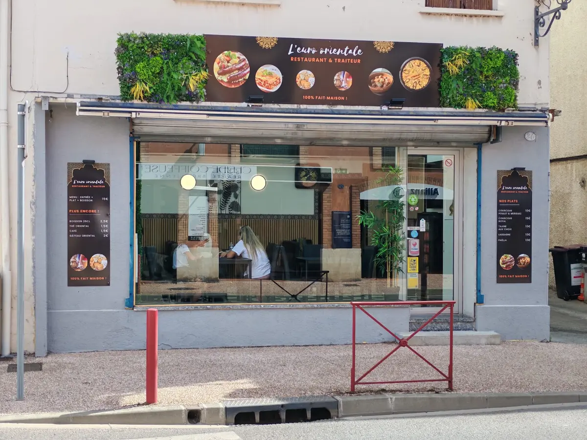 La devanture de L'Euro Orientale, avenue de Toulouse